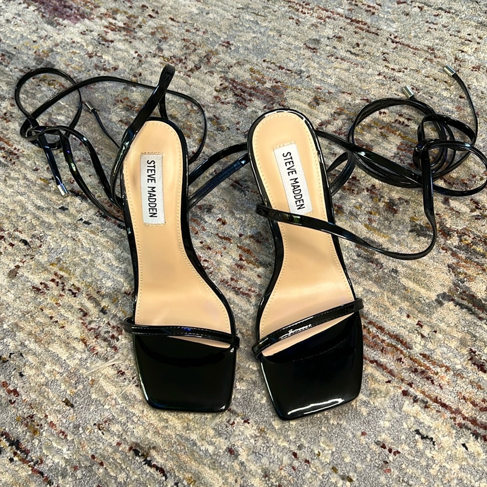 Steve Madden square toe lace up heels